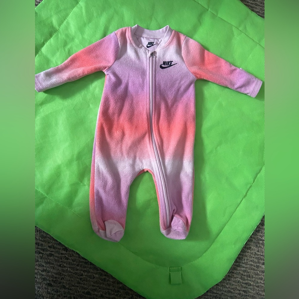 Nike micro fleece tie dye zip up sleeper